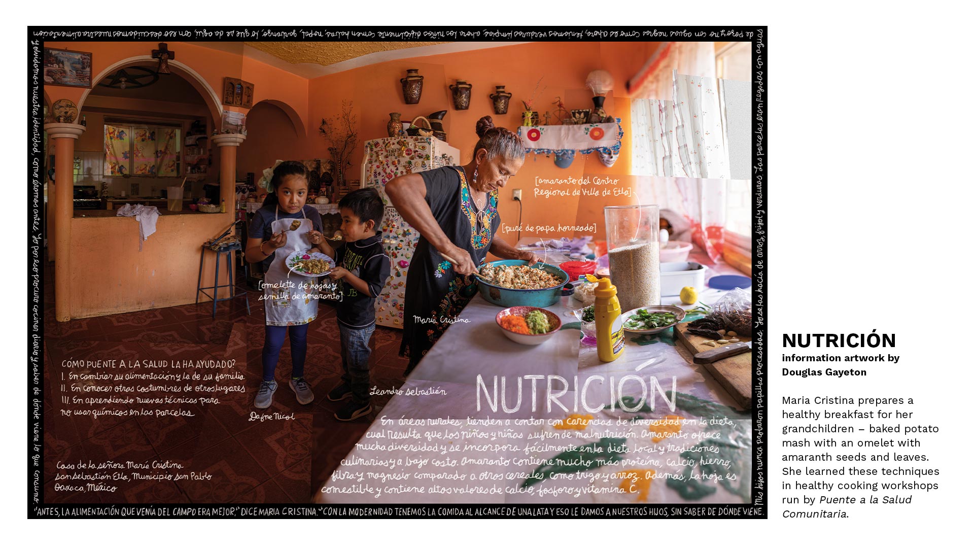 Nutricion. Information artwork by Douglas Gayeton.